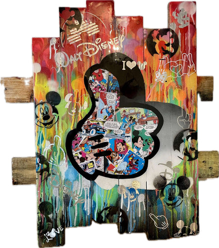 Tableau Pop ART gant de mickey - Novela Global