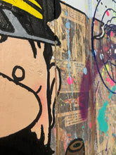 Load image into Gallery viewer, Tableau POP Art Captain Haddock featuring vibrant colors and bold shapes on wood panels.